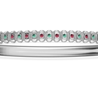 U Shaped Prong Bangle Bracelet