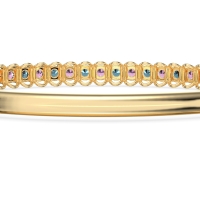 U Shaped Prong Bangle Bracelet