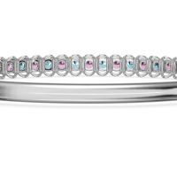 U Shaped Prong Bangle Bracelet