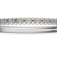 U Shaped Prong Bangle Bracelet