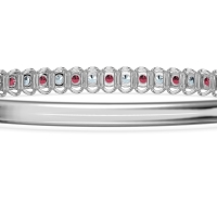 U Shaped Prong Bangle Bracelet