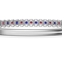 U Shaped Prong Bangle Bracelet