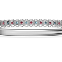 U Shaped Prong Bangle Bracelet