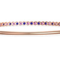 Four Prong Bezel Bangle