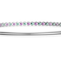 Four Prong Bezel Bangle