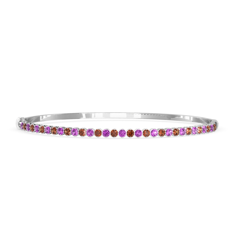 Four Prong Bezel Bangle