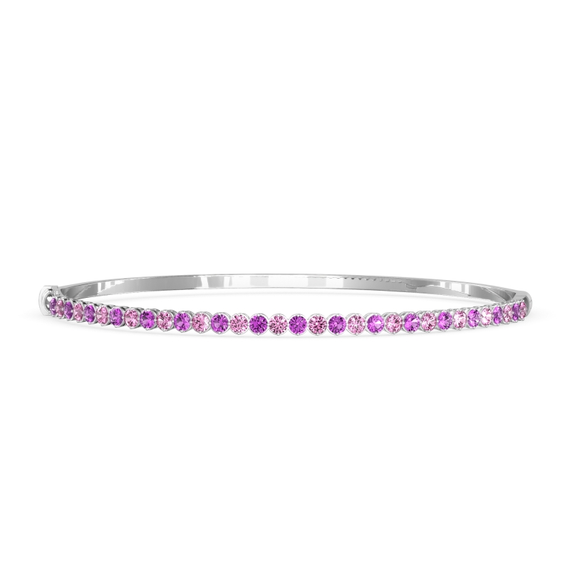 Four Prong Bezel Bangle