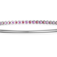 Four Prong Bezel Bangle