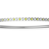 Four Prong Bezel Bangle