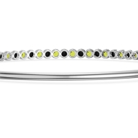 Four Prong Bezel Bangle