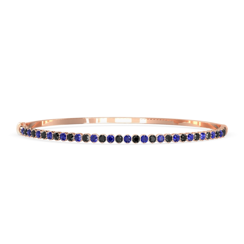 Four Prong Bezel Bangle