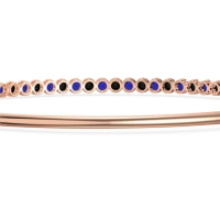 Four Prong Bezel Bangle