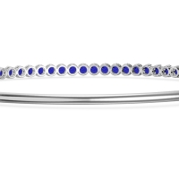 Four Prong Bezel Bangle