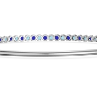 Four Prong Bezel Bangle