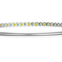 Four Prong Bezel Bangle