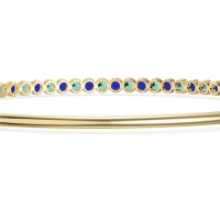 Four Prong Bezel Bangle