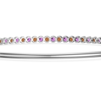 Four Prong Bezel Bangle