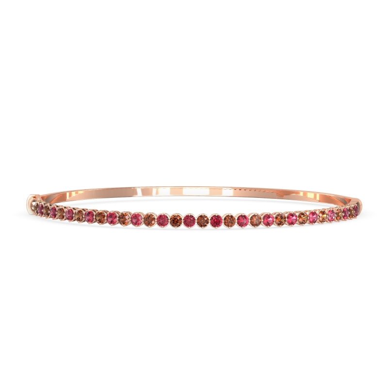 Four Prong Bezel Bangle