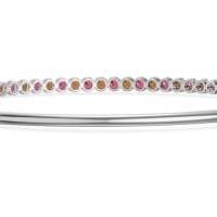 Four Prong Bezel Bangle