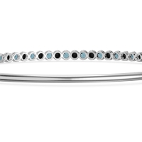 Four Prong Bezel Bangle