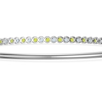 Four Prong Bezel Bangle