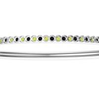 Four Prong Bezel Bangle