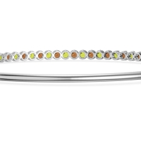 Four Prong Bezel Bangle