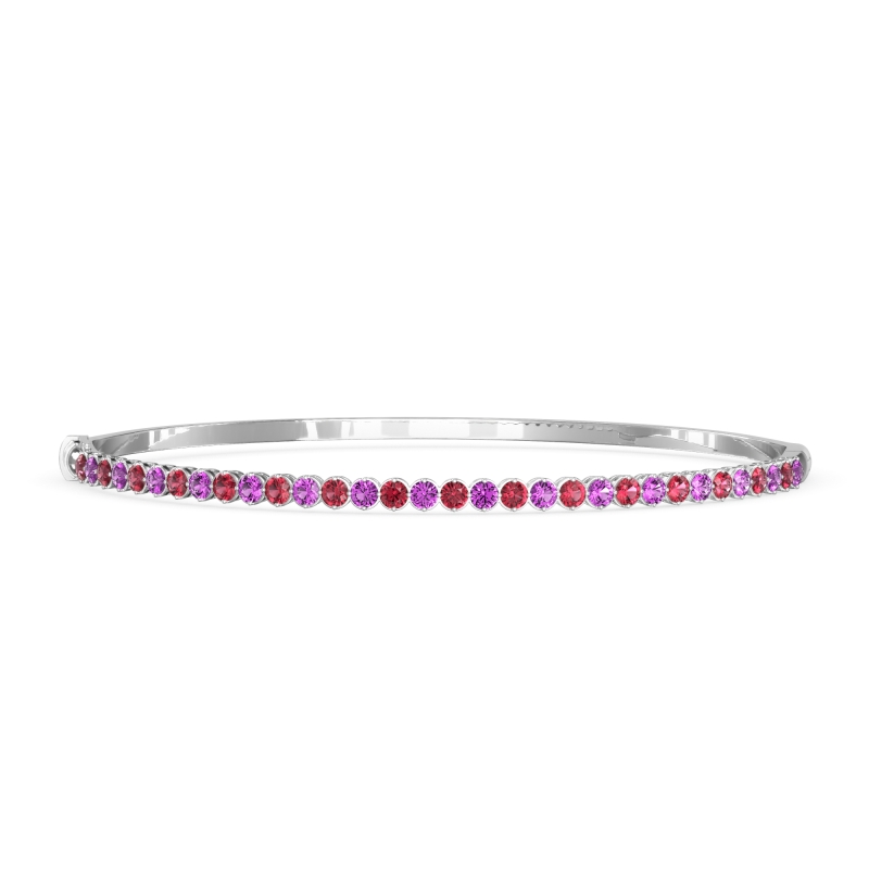 Four Prong Bezel Bangle