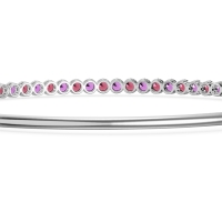 Four Prong Bezel Bangle