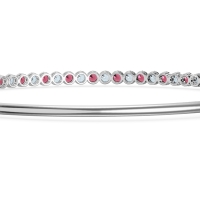 Four Prong Bezel Bangle