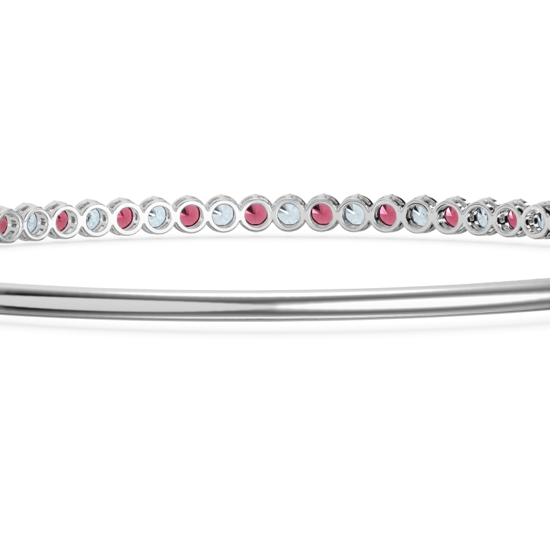 Four Prong Bezel Bangle