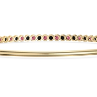 Four Prong Bezel Bangle