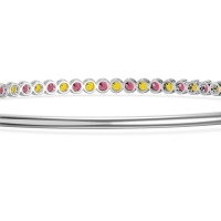 Four Prong Bezel Bangle
