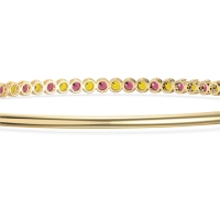 Four Prong Bezel Bangle