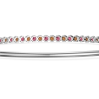 Four Prong Bezel Bangle