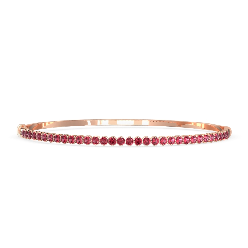 Four Prong Bezel Bangle