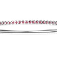 Four Prong Bezel Bangle
