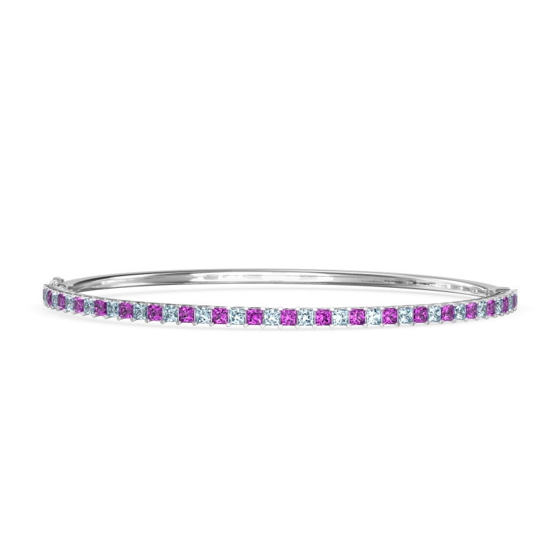 Princess Cut 7 Inch Bangle