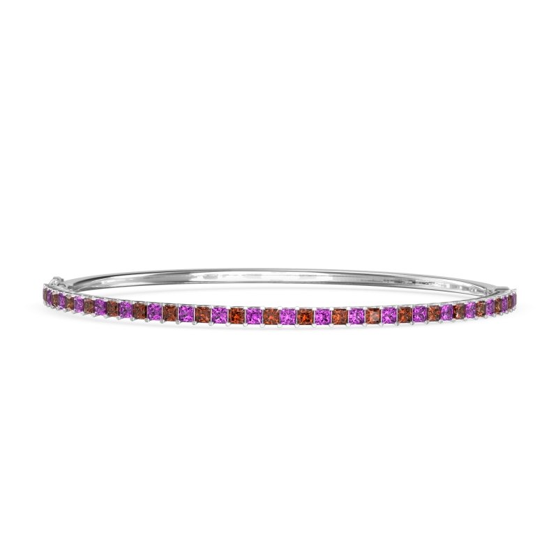 Princess Cut 7 Inch Bangle