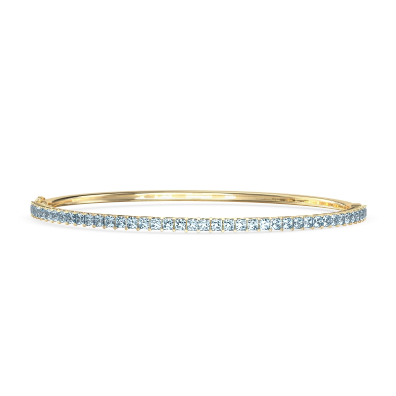 Princess Cut 7 Inch Bangle