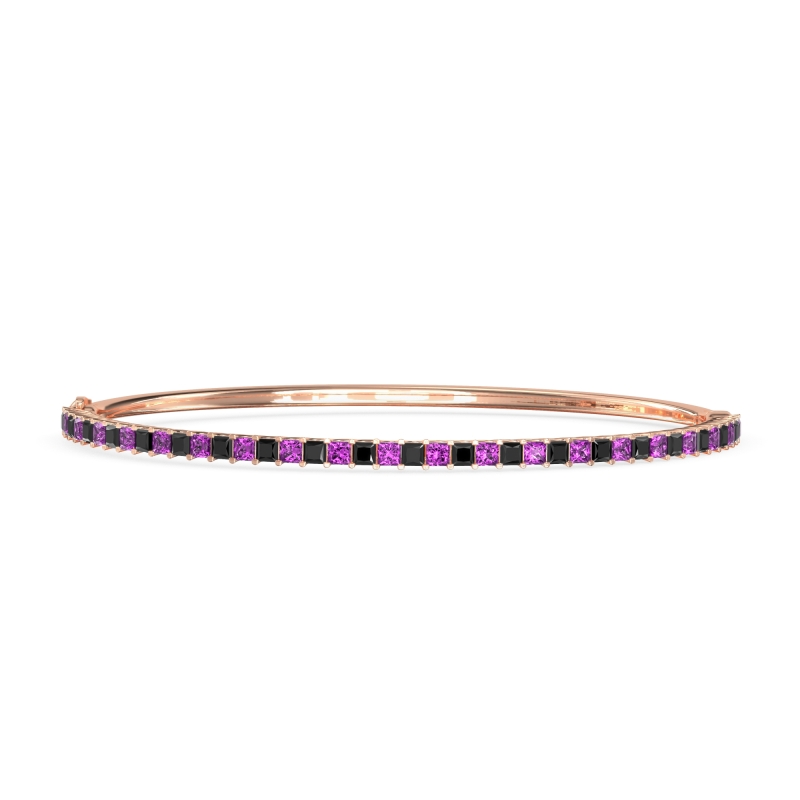 Princess Cut 7 Inch Bangle