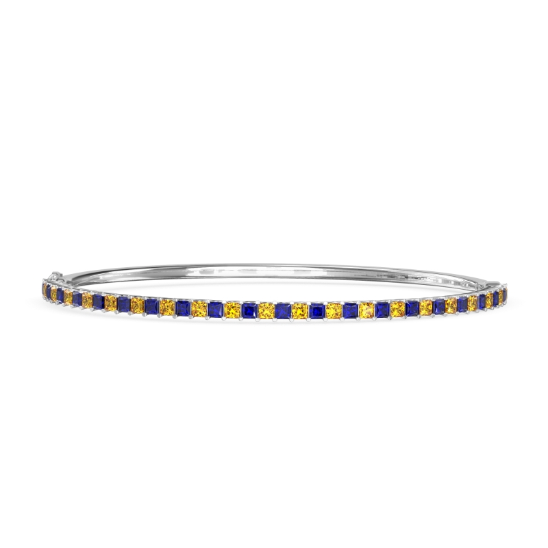 Princess Cut 7 Inch Bangle