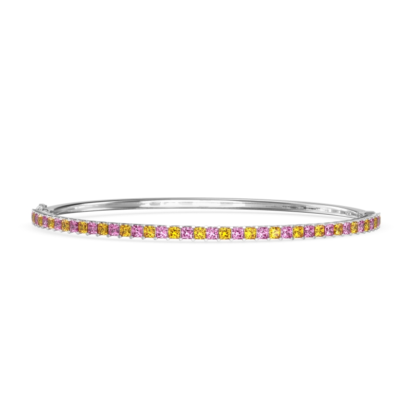 Princess Cut 7 Inch Bangle