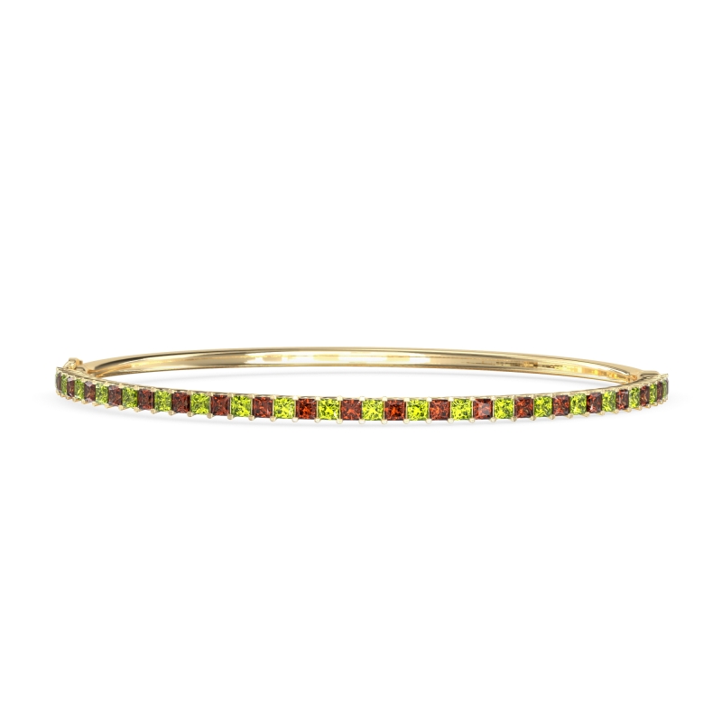 Princess Cut 7 Inch Bangle