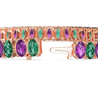 Endless Oval Tennis Bracelet