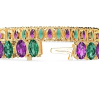 Endless Oval Tennis Bracelet