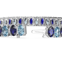 Endless Oval Tennis Bracelet