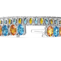Endless Oval Tennis Bracelet
