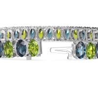 Endless Oval Tennis Bracelet