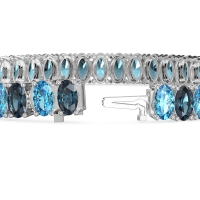 Endless Oval Tennis Bracelet